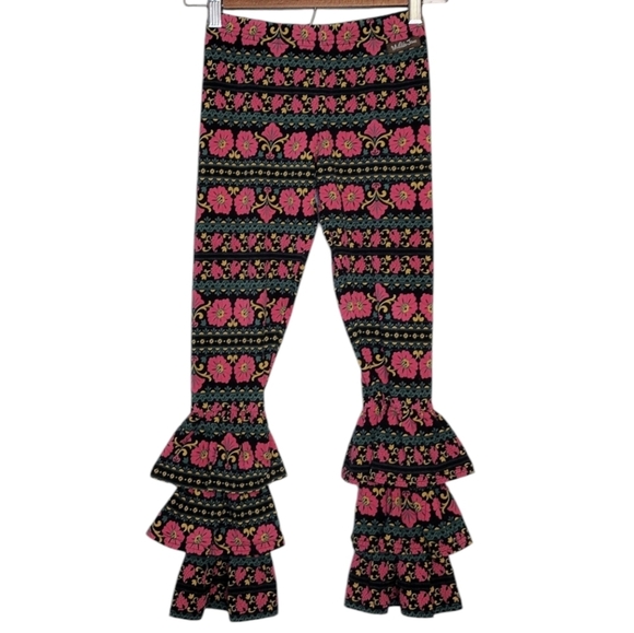 Matilda Jane Other - Matilda Jane Elastic Waist Floral Ruffle Bottom Pants Size 8
